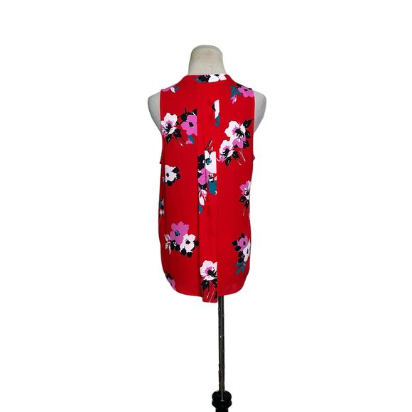 41 Hawthorn red floral sleeveless blouse size Small - Picture 2 of 16